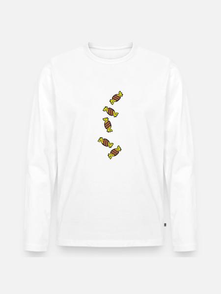 candy_sweets_ay3 - T-shirt manches longues Premium bio Homme - blanc