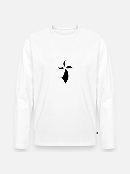 Hermine breton symbol breton 704 - Men's Premium Organic Long Sleeve Shirt - white