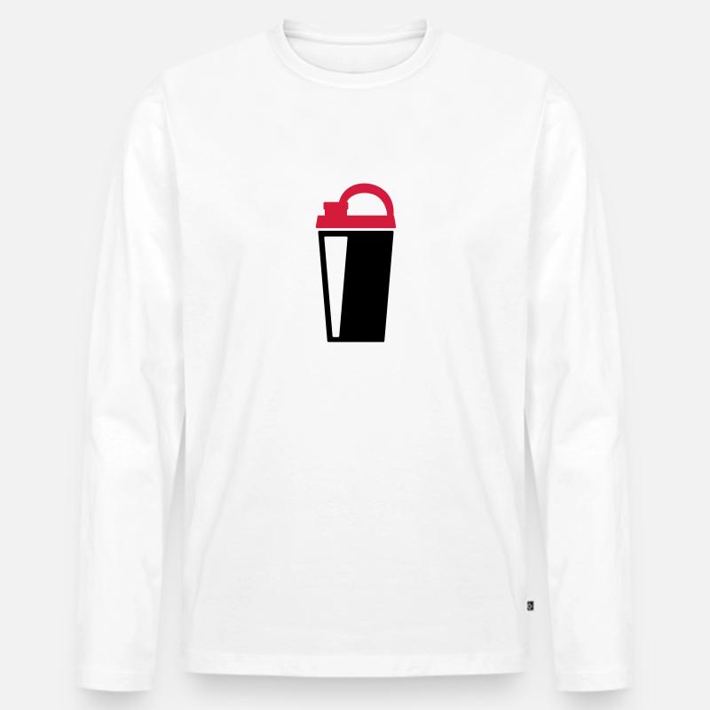 Protein Shaker - Männer Premium Bio Langarmshirt - undefined