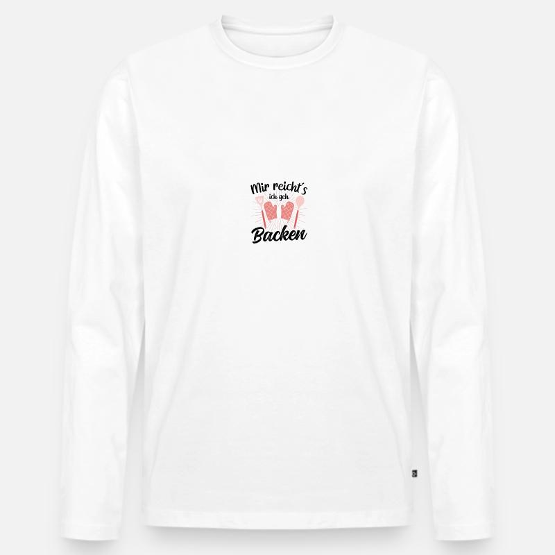 Bäckerin Bäckerinnen Konditorin Hobbybäckerin - Männer Premium Bio Langarmshirt - Weiß