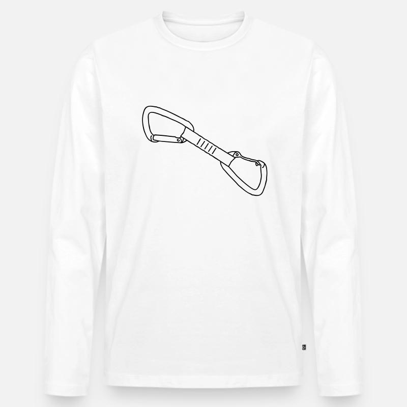 Express-Set EXE Klettern - Männer Premium Bio Langarmshirt - Weiß