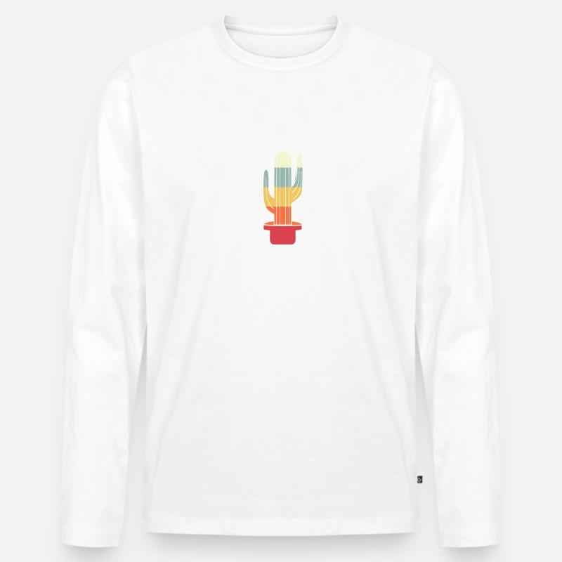 Kaktus design - Männer Premium Bio Langarmshirt - undefined