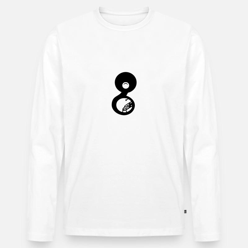 sousaphone. - Männer Premium Bio Langarmshirt - Weiß