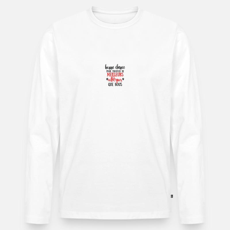 Geschenkidee für Rente, Beruf, Beruf - Männer Premium Bio Langarmshirt - Weiß
