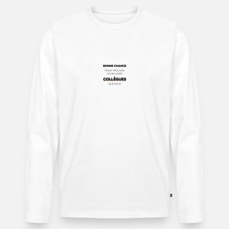 Geschenkidee für Rente, Beruf, Beruf - Männer Premium Bio Langarmshirt - Weiß