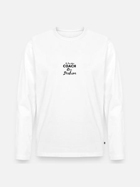 I'm a coach who rocks - Men's Premium Organic Long Sleeve Shirt - white