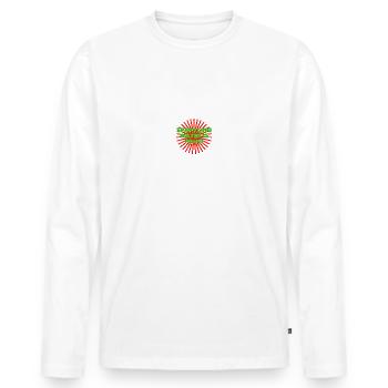 Sparkling Water Is Peng - Men's Premium Organic Long Sleeve Shirt - white - Front - Nico (187cm)