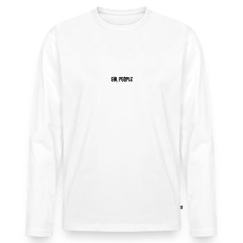 PERSONNES EW - T-shirt manches longues Premium bio Homme - blanc - Devant - Nico (187cm)