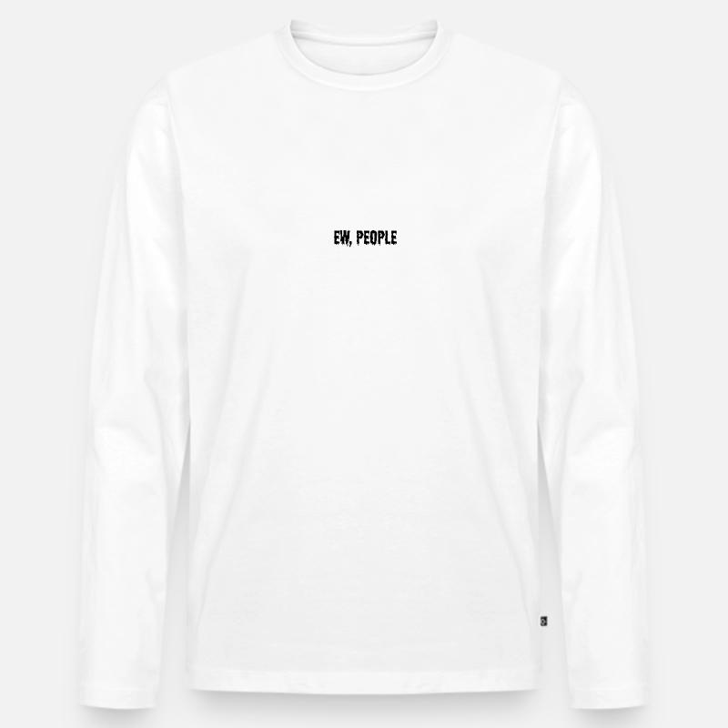 EW PEOPLE - Männer Premium Bio Langarmshirt - Weiß