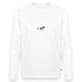Full throttle ahead - Men's Premium Organic Long Sleeve Shirt - white - Front - Nico (187cm)