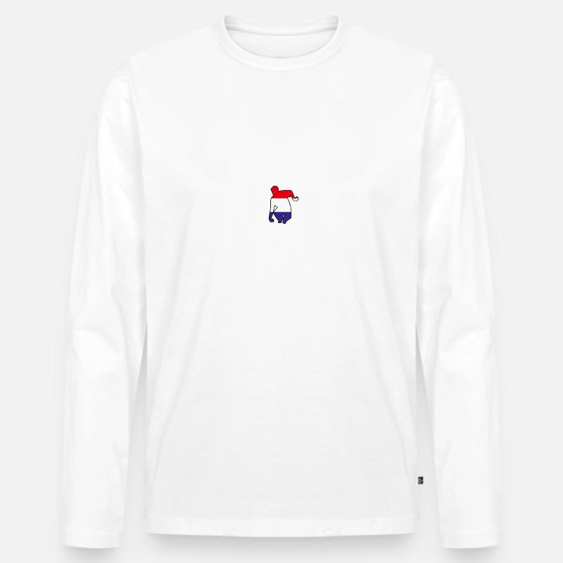 Holland Spieler - Männer Premium Bio Langarmshirt - Weiß