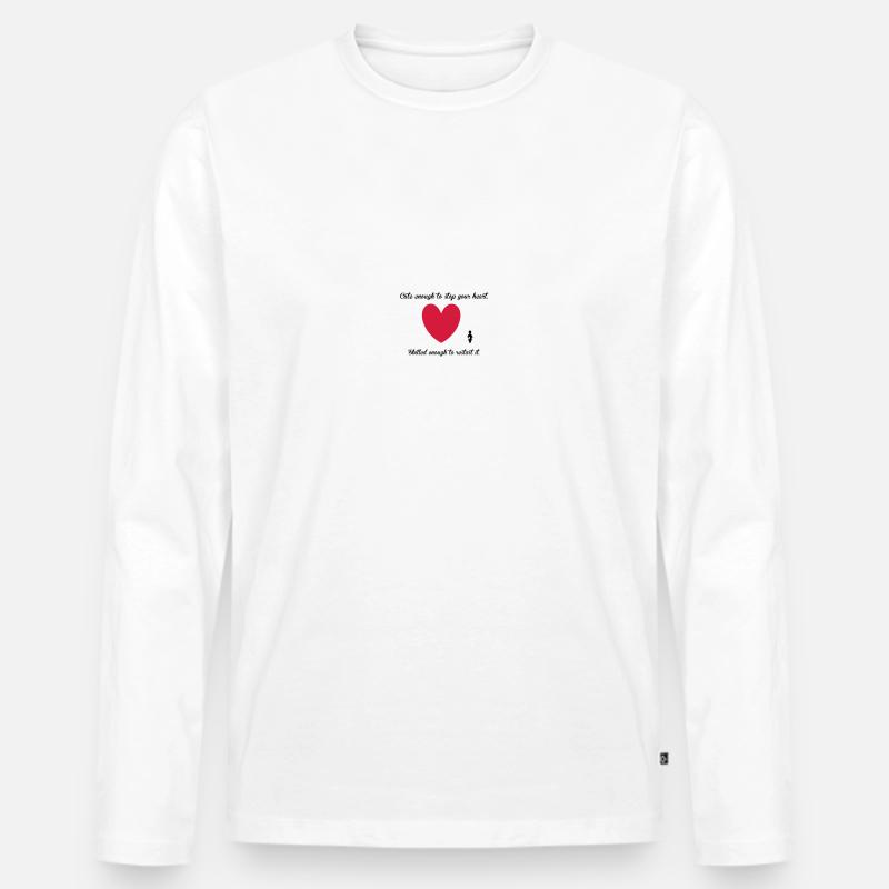 Nurse - Männer Premium Bio Langarmshirt - Weiß