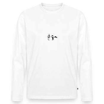Breton characters - Men's Premium Organic Long Sleeve Shirt - white - Front - Nico (187cm)