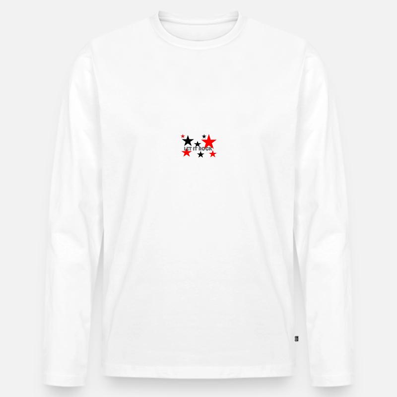 Dacci dentro - Maglia a manica lunga ecologica premium da uomo - bianco