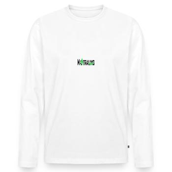 Mantrailing black / green - Men's Premium Organic Long Sleeve Shirt - white - Front - Nico (187cm)