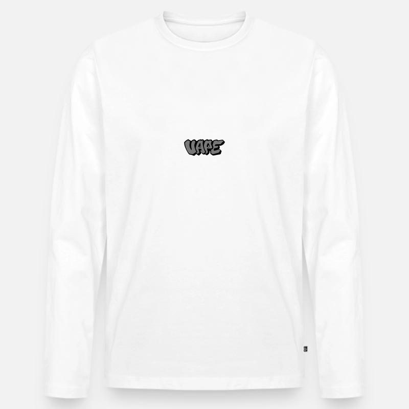 Vape Graffiti - Männer Premium Bio Langarmshirt - Weiß