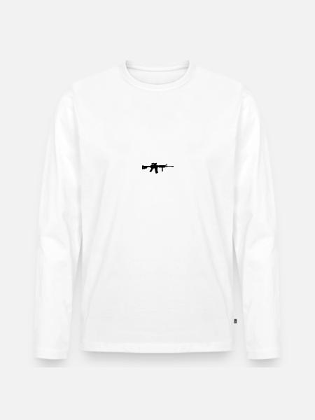 m4a1 - T-shirt manches longues Premium bio Homme - blanc