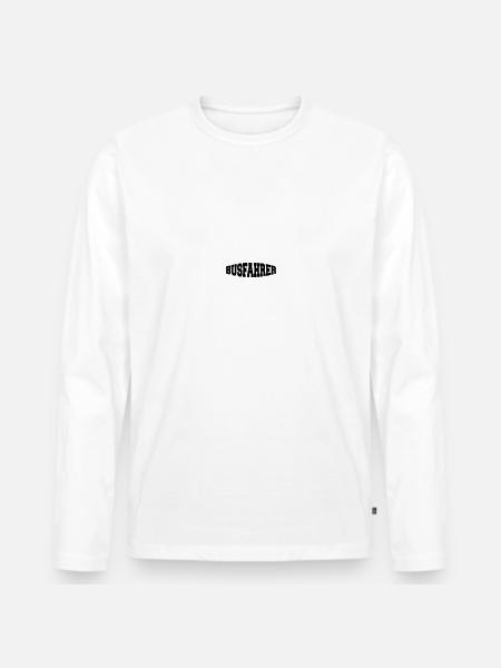 busfahrer - Männer Premium Bio Langarmshirt - Weiß