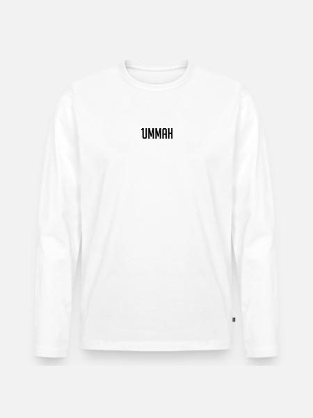 1ummah BLK - Men's Premium Organic Long Sleeve Shirt - white