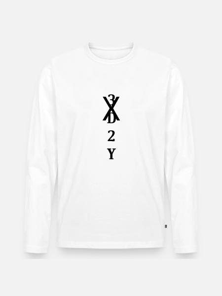 3d2y one -piece - T-shirt manches longues Premium bio Homme - blanc