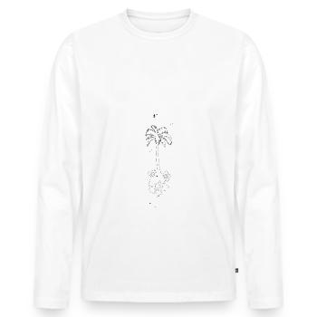 SURFBOARD SURF SURFER - T-shirt manches longues Premium bio Homme - blanc - Devant - Nico (187cm)