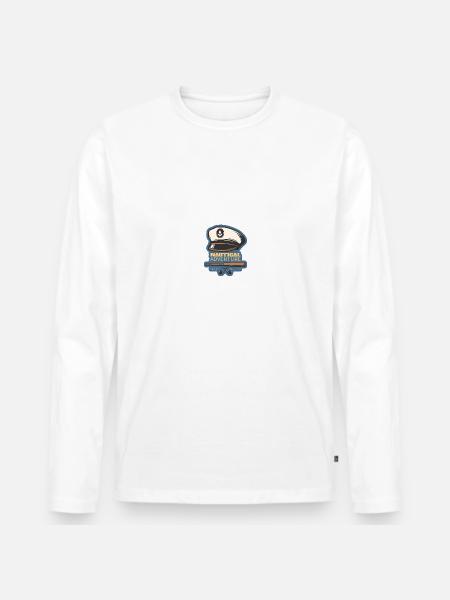 Wassersport - Männer Premium Bio Langarmshirt - Weiß