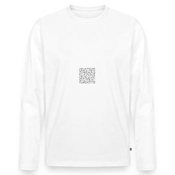 Flugzeuge Luftfahrt Motiv Geschenk Fliegerei - Männer Premium Bio Langarmshirt - Weiß - Vorne - Nico (187cm)