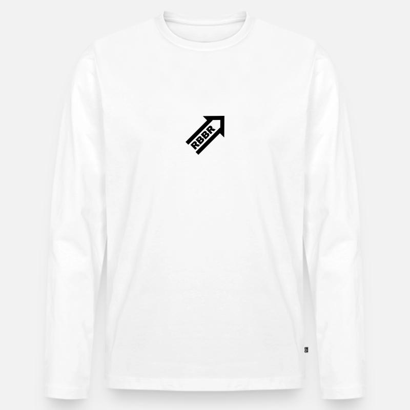Rubber Top - Männer Premium Bio Langarmshirt - Weiß