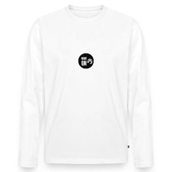 Game on - Men's Premium Organic Long Sleeve Shirt - white - Front - Nico (187cm)