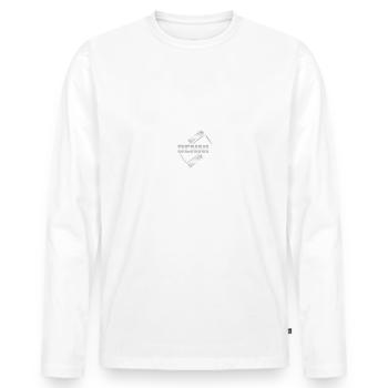 Cadeau pour Benni - T-shirt manches longues Premium bio Homme - blanc - Devant - Nico (187cm)