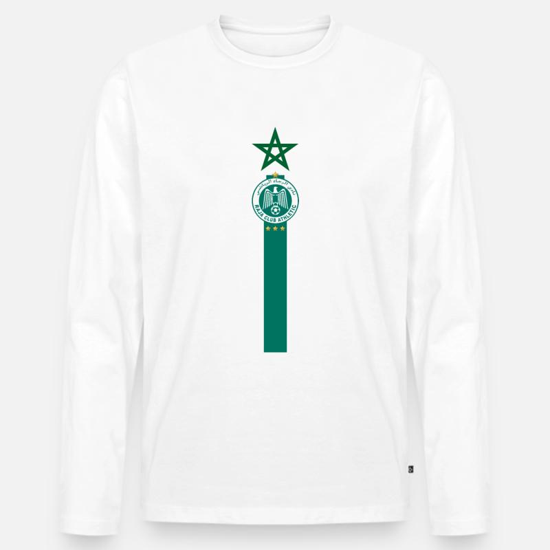 Raja Marokko - Männer Premium Bio Langarmshirt - Weiß