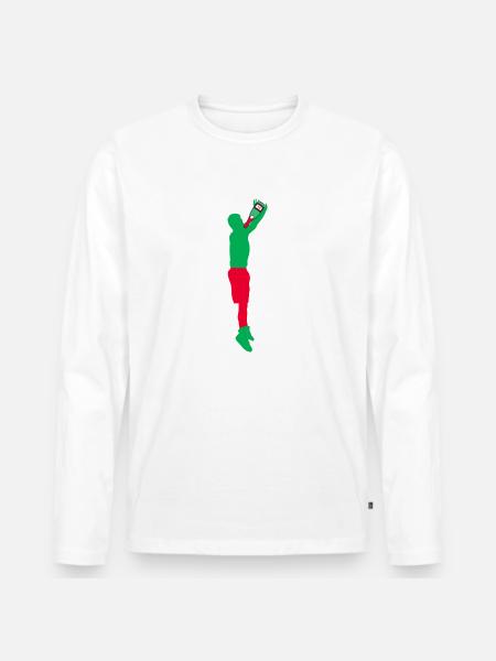 Alcool - T-shirt manches longues Premium bio Homme - blanc