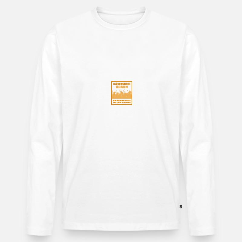 Abschluss Armin - Männer Premium Bio Langarmshirt - undefined