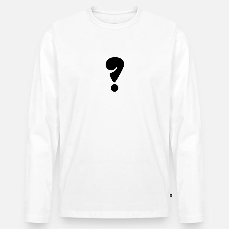 Surprise klassenzeichen - Männer Premium Bio Langarmshirt - Weiß