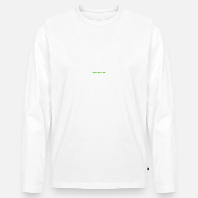 Sprich mit dem Huf - Männer Premium Bio Langarmshirt - Weiß