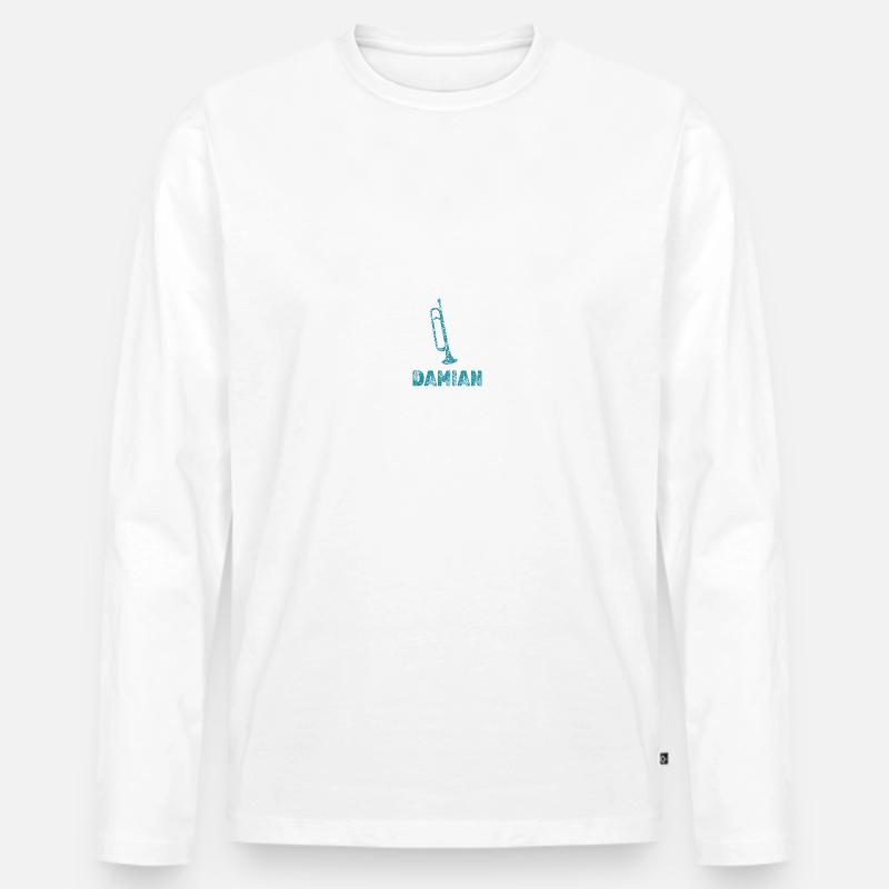 Blasmusik Damian - Männer Premium Bio Langarmshirt - undefined