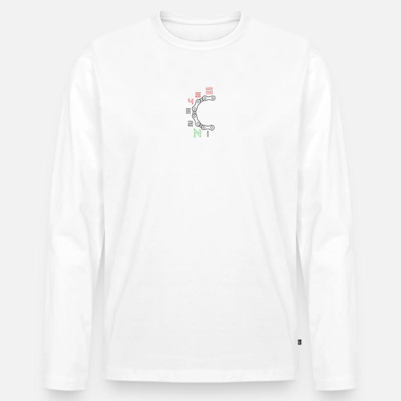 Basketball Glaube Emblem Philipper 4:13 - Männer Premium Bio Langarmshirt - Weiß