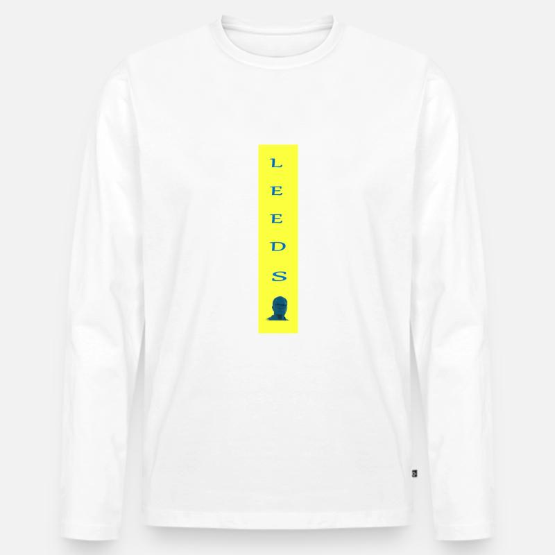 leeds bielsa marcelo - Männer Premium Bio Langarmshirt - Weiß