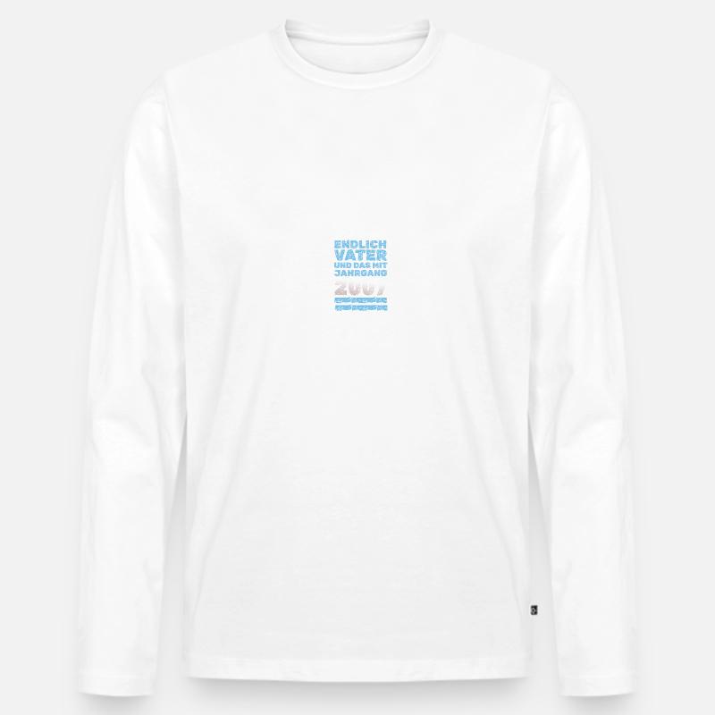Vater 2007 - Männer Premium Bio Langarmshirt - undefined