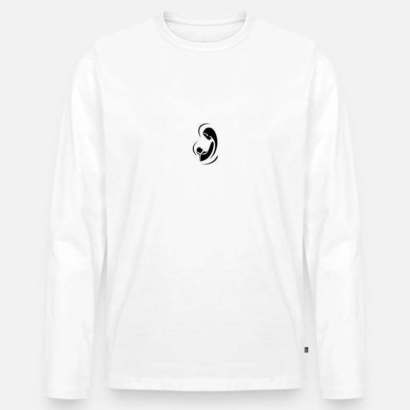 Jungfrau n 01 - Männer Premium Bio Langarmshirt - Weiß