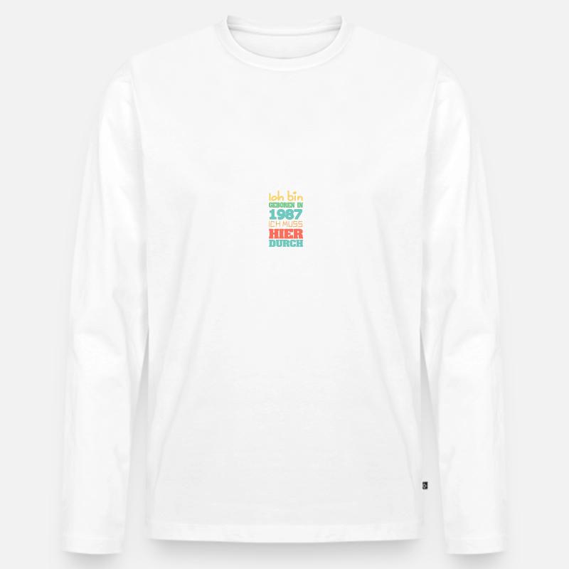 1987 - Männer Premium Bio Langarmshirt - undefined