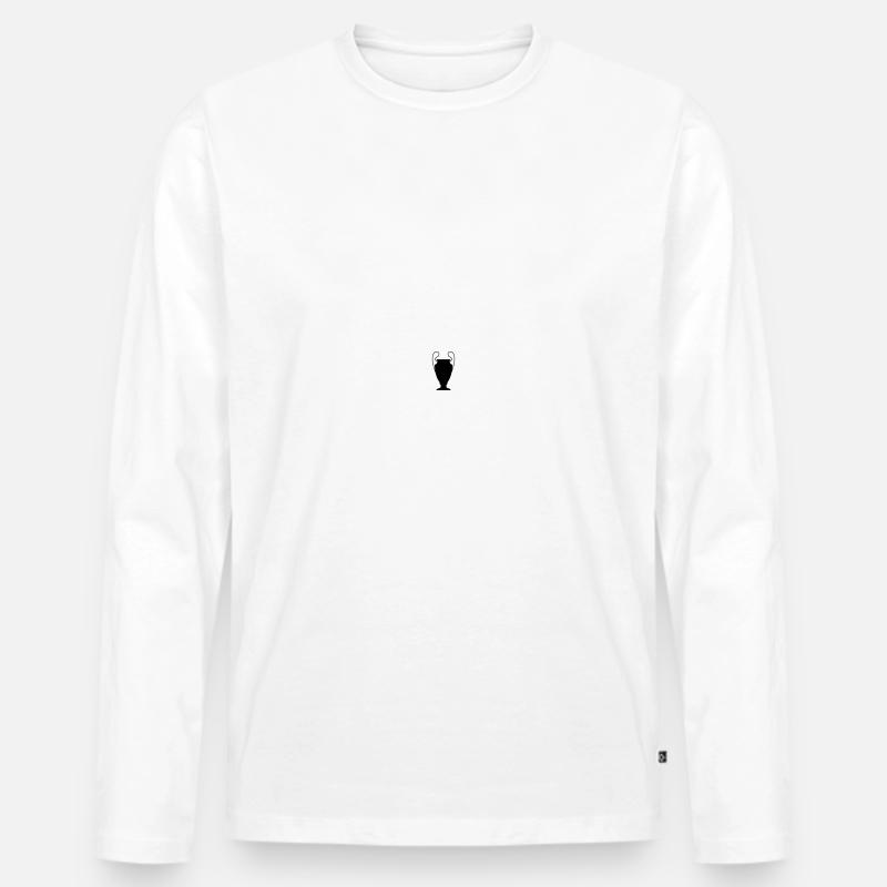 Pokal Symbol Pokale - Männer Premium Bio Langarmshirt - Weiß