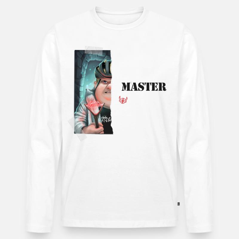 KoboldKroniken Kwestmaster Design - Männer Premium Bio Langarmshirt - undefined