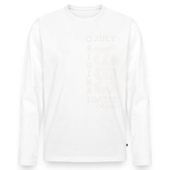 40th Birthday Man Original July Vintage 1983 - Men's Premium Organic Long Sleeve Shirt - white - Front - Nico (187cm)