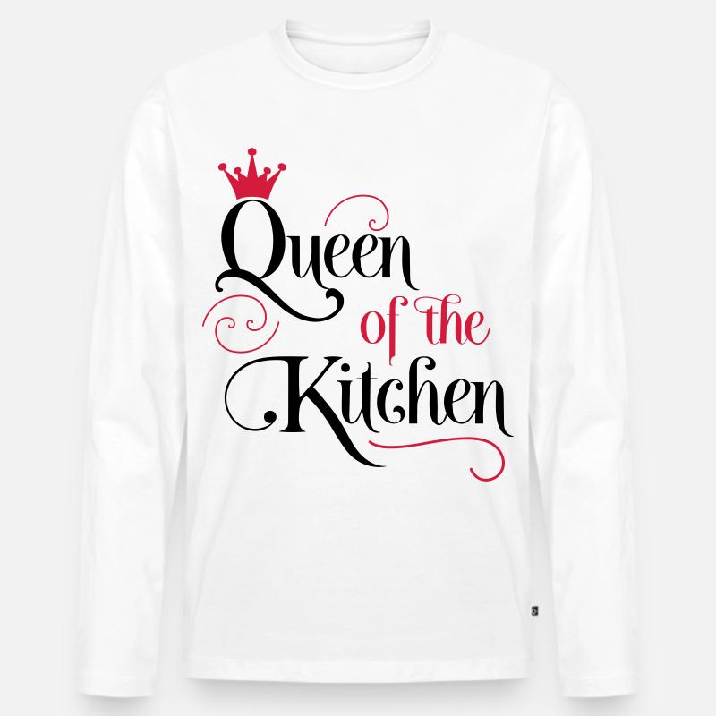 Kochen - Männer Premium Bio Langarmshirt - Weiß