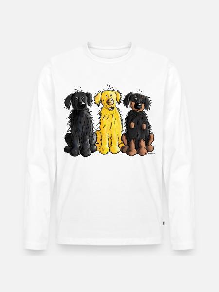 Hovawart – Hovi – Dog – Shirt Design - Men's Premium Organic Long Sleeve Shirt - white