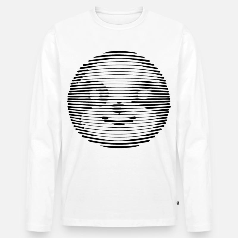Zoo Faultier Säugetier Langsam Tier Müde - Männer Premium Bio Langarmshirt - Weiß