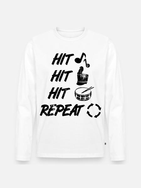 Marching Chapel - Men's Premium Organic Long Sleeve Shirt - white