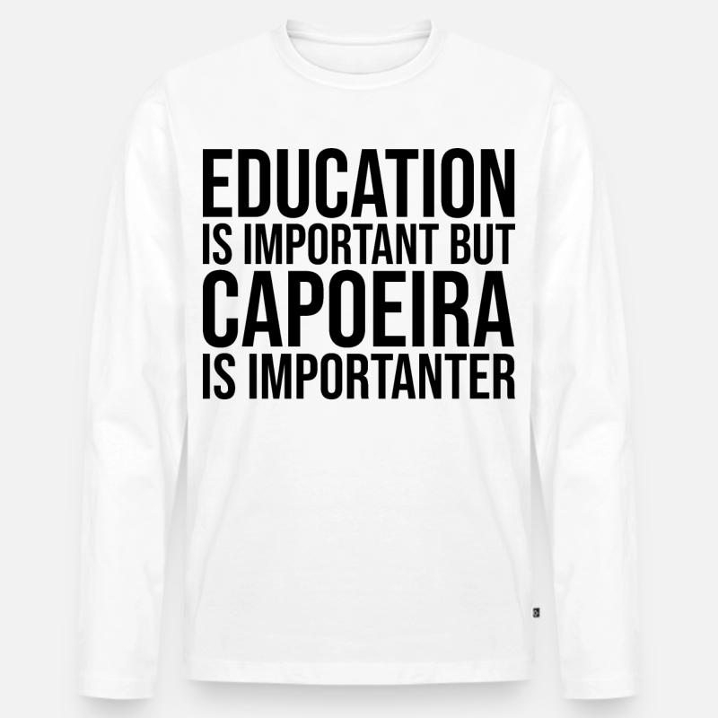 Capoeira - Männer Premium Bio Langarmshirt - Weiß