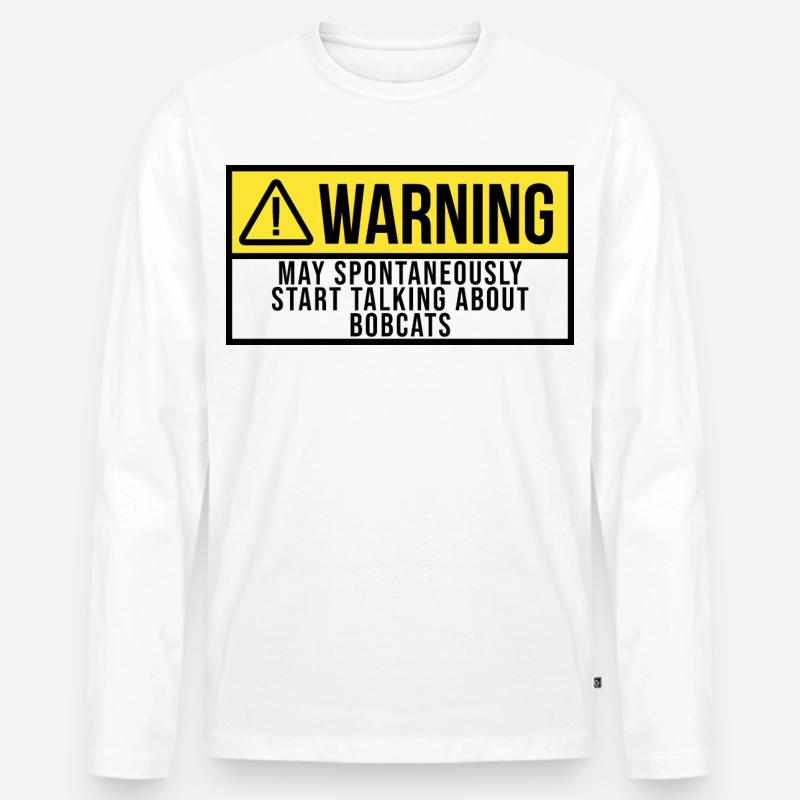 Rotluchs - Männer Premium Bio Langarmshirt - Weiß